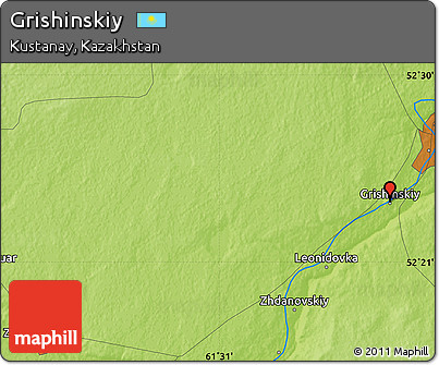 Physical Map of Grishinskiy