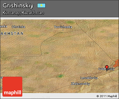 Satellite Panoramic Map of Grishinskiy