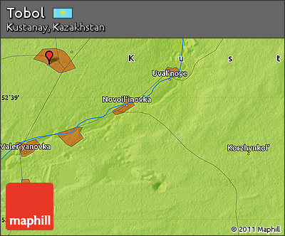 Physical Map of Tobol