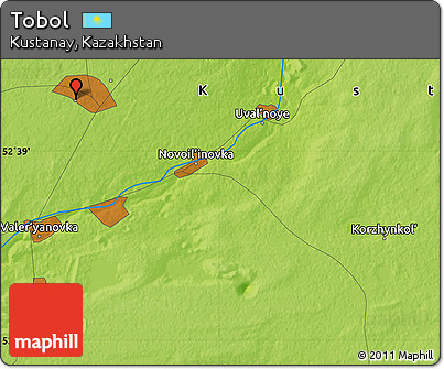Physical Map of Tobol