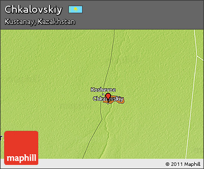 Physical 3D Map of Chkalovskiy