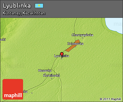 Physical 3D Map of Lyublinka
