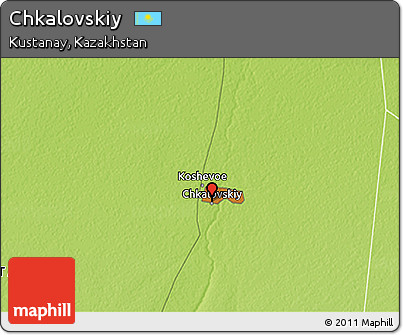 Physical 3D Map of Chkalovskiy