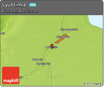 Physical 3D Map of Lyublinka