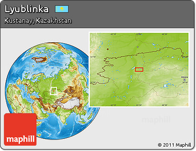 Physical Location Map of Lyublinka