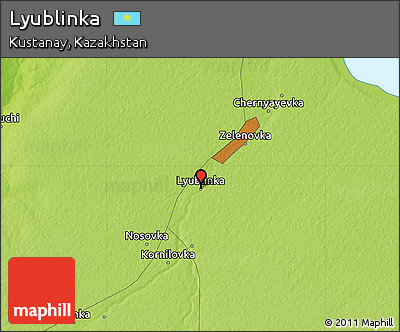 Physical Map of Lyublinka