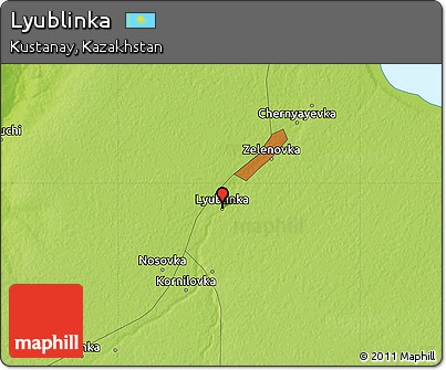 Physical Map of Lyublinka