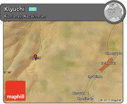 Satellite Map of Klyuchi