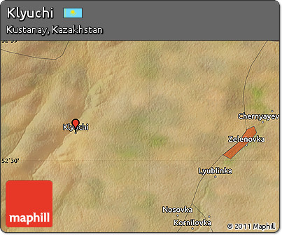 Satellite Map of Klyuchi
