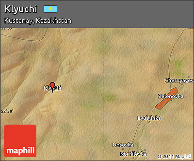 Satellite Map of Klyuchi