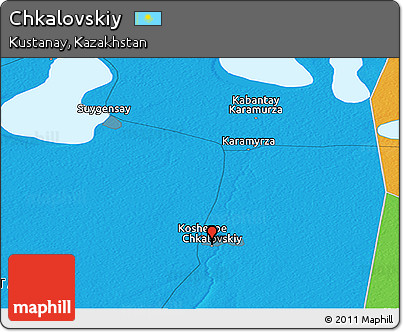 Political Panoramic Map of Chkalovskiy