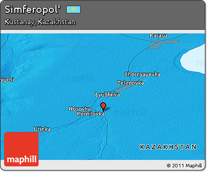 Political Panoramic Map of Simferopol'