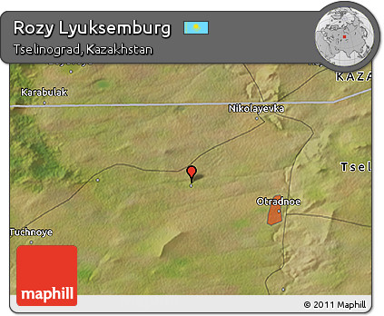 Satellite 3D Map of Rozy Lyuksemburg