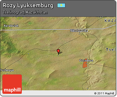 Satellite 3D Map of Rozy Lyuksemburg