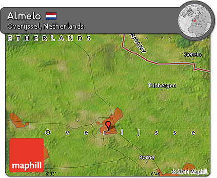 Satellite Map of Almelo