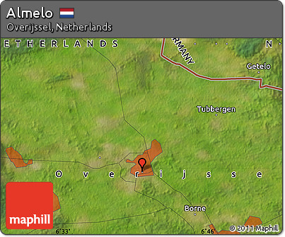 Satellite Map of Almelo