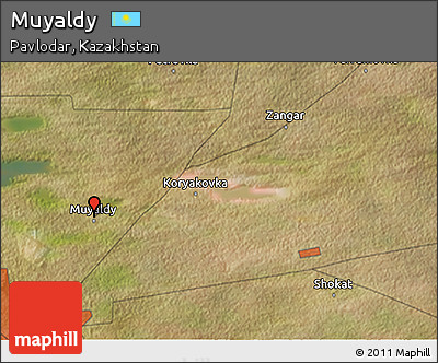 Satellite 3D Map of Muyaldy