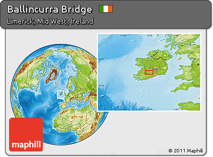 Physical Location Map of Ballincurra Bridge