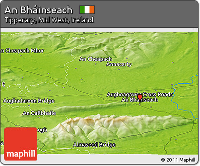 Physical Panoramic Map of An Bháinseach
