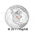 Outline Map of the Area around 52° 30' 23" N, 93° 25' 30" W, rectangular outline