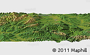 Satellite Panoramic Map of the area around 52° 30' 23" N, 94° 25' 30" E