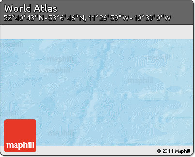 Political 3D Map of the Area around 52° 53' 45" N, 10° 58' 29" W