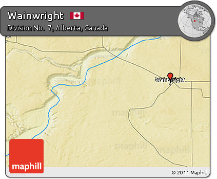 Physical 3D Map of Wainwright