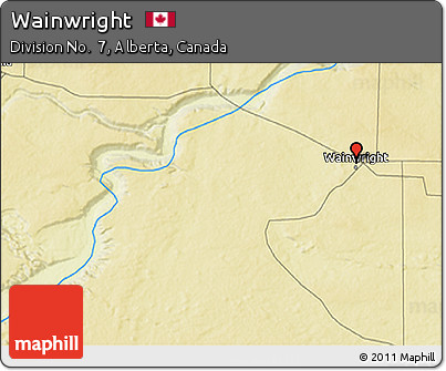 Physical 3D Map of Wainwright