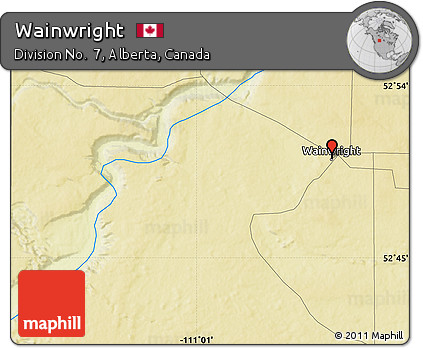 Physical Map of Wainwright