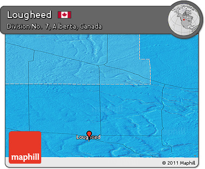 Political Panoramic Map of Lougheed