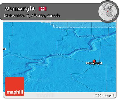 Political Panoramic Map of Wainwright