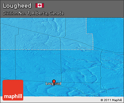Political Panoramic Map of Lougheed