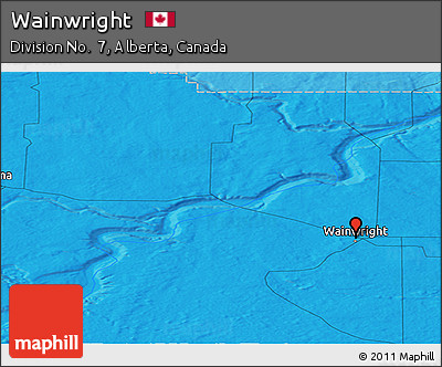 Political Panoramic Map of Wainwright