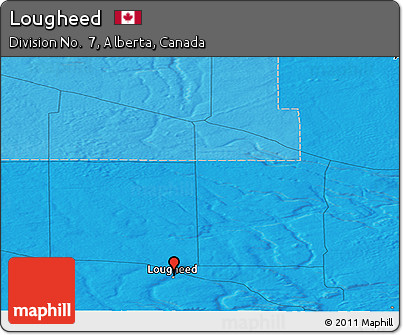 Political Panoramic Map of Lougheed