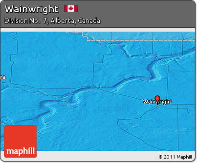 Political Panoramic Map of Wainwright