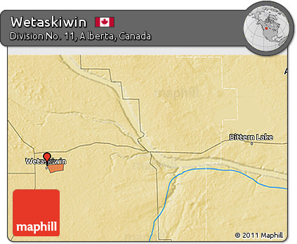 Physical 3D Map of Wetaskiwin