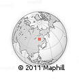 Outline Map of the Area around 52° 53' 45" N, 122° 28' 29" E, rectangular outline