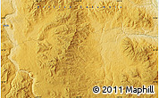 Physical Map of the area around 52° 53' 45" N, 123° 10' 30" W