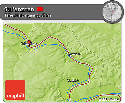 Physical 3D Map of Sui'anzhan