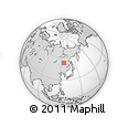Outline Map of the Area around 52° 53' 45" N, 125° 52' 30" E, rectangular outline