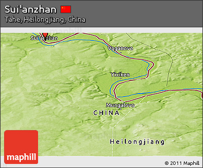 Physical Panoramic Map of Sui'anzhan