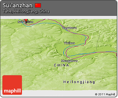Physical Panoramic Map of Sui'anzhan