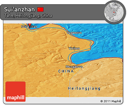 Political Panoramic Map of Sui'anzhan