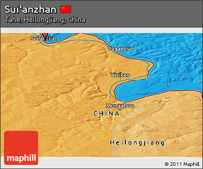 Political Panoramic Map of Sui'anzhan