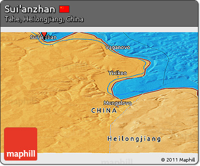 Political Panoramic Map of Sui'anzhan