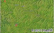 Satellite Map of the area around 52° 53' 45" N, 126° 43' 29" E