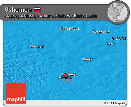 Political Panoramic Map of Ushumun