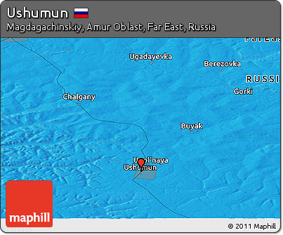 Political Panoramic Map of Ushumun