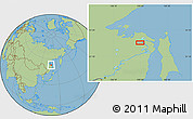 Savanna Style Location Map of the area around 52° 53' 45" N, 139° 28' 29" E