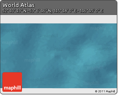 Satellite 3D Map of the Area around 52° 53' 45" N, 146° 16' 30" E